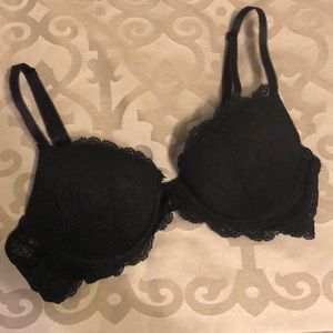 Gap Body black lace demi bra